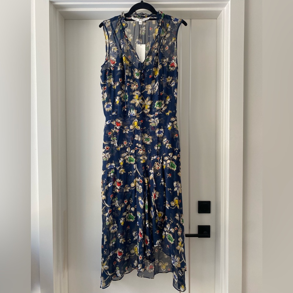 Veronica Beard Silk Floral Corsica Dress NWT size 4